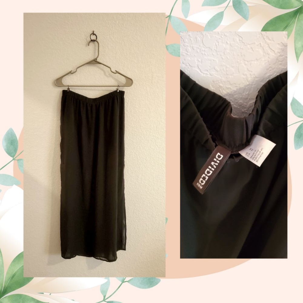 H&M Divided Black Sheer Skirt - BUNDLES WELCOME!